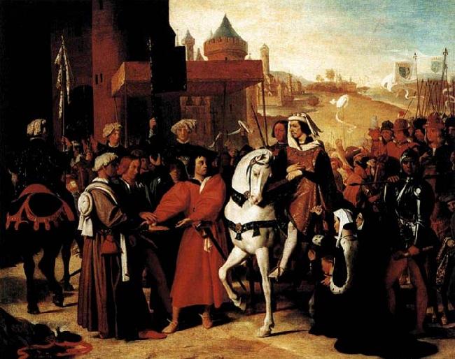 Jean-Auguste Dominique Ingres The Entry of the Future Charles V into Paris in 1358 Sweden oil painting art